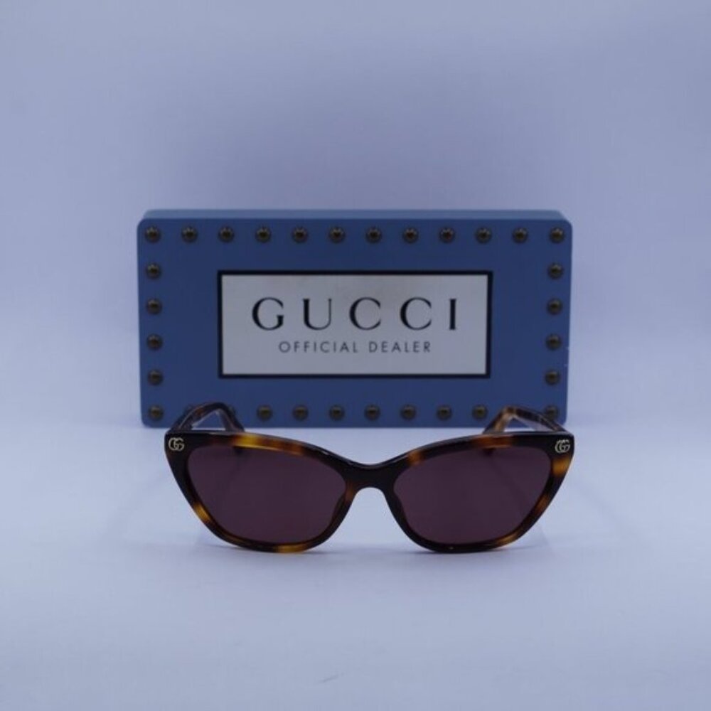 Gucci GG1815S 002 Cat Eye Sunglasses - Havana/Brown - Picture 4 of 11